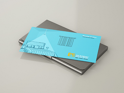 EAE Beddings and Interior Design brand identity business card