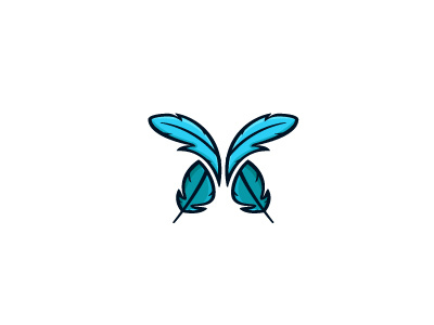 Butterfly + Feather Logo