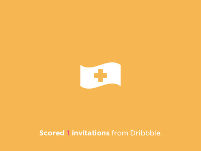 Scored 1 invitations from Dribbble dribbble invitation invite