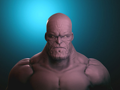 Thanos Study 3d blender cycles marvel mcu thanos