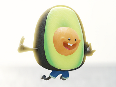 Render Avocado 3d avocado blender eevee