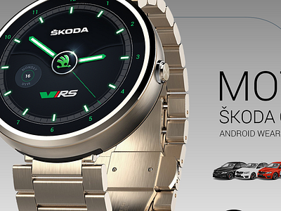 Moto 360 - Skoda Android Wear Watch Face