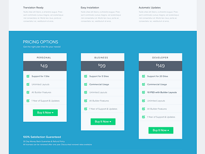 Landing Page for ZOOM Builder