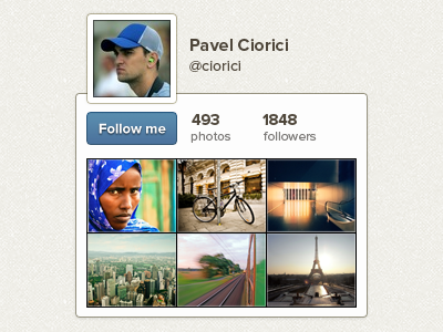 Instaprofile follow instagram profile stats widget