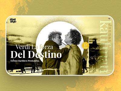 Jonnas Kaufmann in Verdi La Forza Del Destino. design minimalism mobile typography ui ui design uidesign ux ux design web