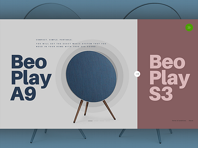 Beoplay A9 ui design ux