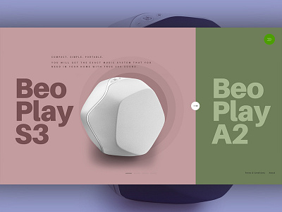 Beoplay S3 ui design ux