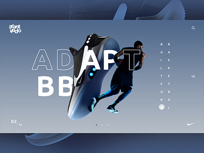 ADAPT BB design minimalism nike typography ui ui design uidesign ux ux design web