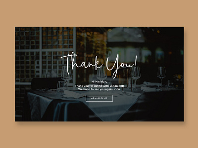 Daily UI 077 - Thank You