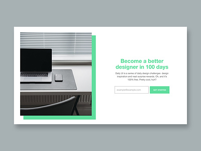 Daily UI 100 - Redesign Daily UI Landing Page daily ui daily ui 100 design redesign ui