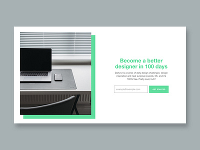 Daily UI 100 - Redesign Daily UI Landing Page