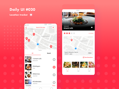 Daily UI #020 Location Tracker