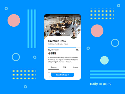 Daily UI #032 Crowdfunding Campaign