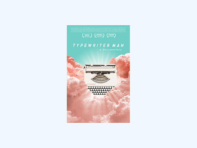Typewriter Man design movie poster poster poster design