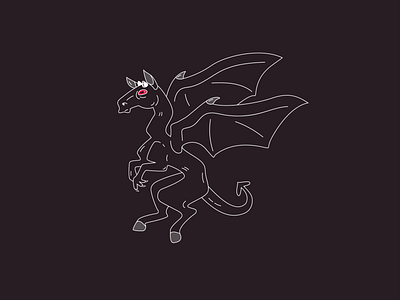 Jersey Devil cryptid illustration jersey devil vector