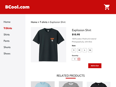 E-Commerce Shop daily ui design ecommerce sketch web