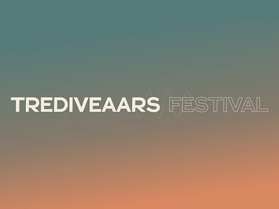 Festival concept header for poster font gradient poster