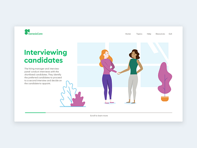 People leader journey digital design illustration ui