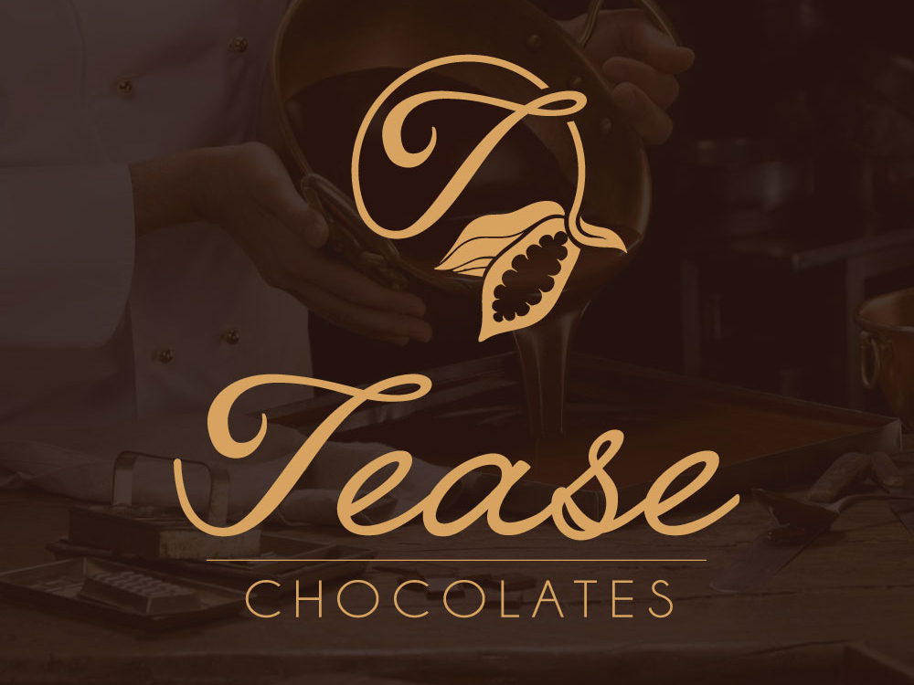 Tease Chocolates logo design by Mike Hawkins on Dribbble