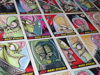 Mars Attacks Sketch Cards sketch sketchcard