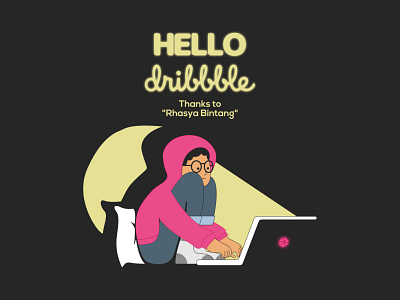 Hello Dribbble, I'm Isnul illustration vector