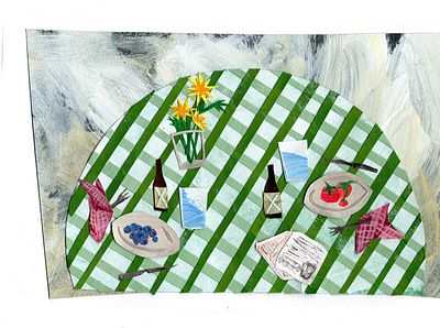 breakfast table collage collage maker collageart cutout cutpaper illustration illustration art illustrations illustrator paper art