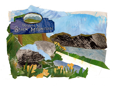 Welcome to Black Mountain collage collage maker collageart cutout cutpaper design drawing gouache illustration illustration art illustrations illustrator logo painting paper art papercraft papercut southern art