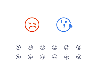 Sharp Emoji Icons Preview angry emoji icon kiss like line sharp wink