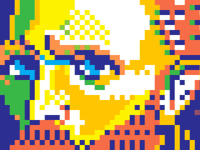 Van Gogh pixel pixelart