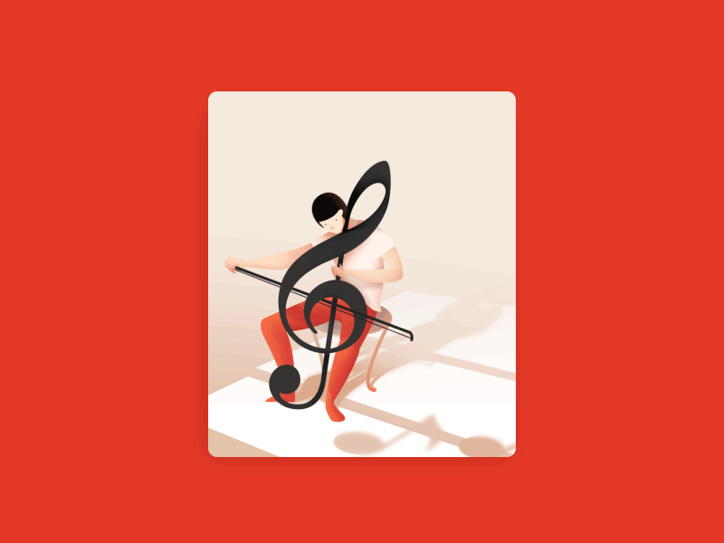 Musician animation app branding design illustration