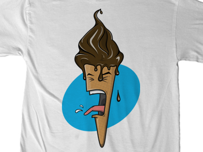 Icescream Shirt1 chocolate dripping ice ice cream scream summer