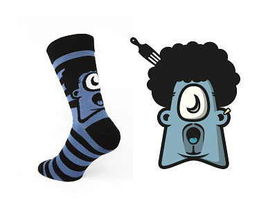 Onopi Sock001 cartoon dreadlocks sock sock you