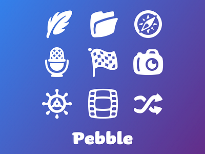 Pebble preview 2 friendly icon pack pebble set