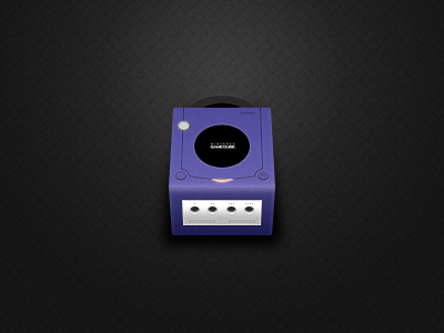 Nintendo GameCube console game cube gamecube icon nintendo purple