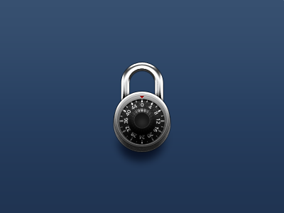 Combination Padlock access icon padlock