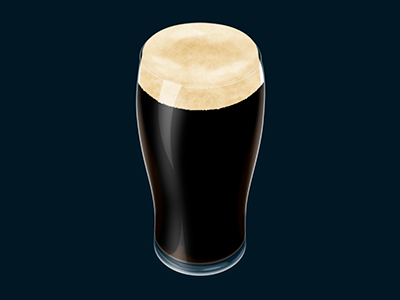 Pint o' Guinness (WIP) beer glass guinness icon pint