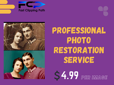 PHOTO RESTORATION SERVICE brand identity graphic design image editing photo edit photo editing photo editing services photography photoshop retouching