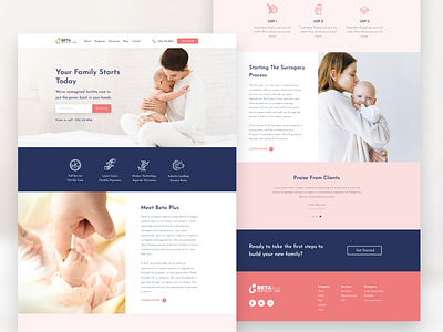 Surrogacy Service branding ui web webdesign