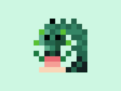 Green Dragon icon pixel art