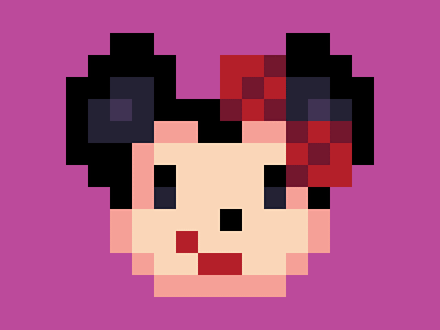 Minnie icon pixel art