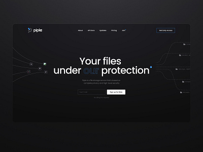 Piple - Website hero screen