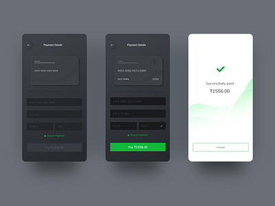 Credit card checkout UI adobe xd creditcard dailyui uidesign userinterface ux