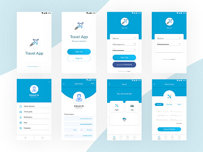 Travel App dailychallenge illustration uidesign uiux