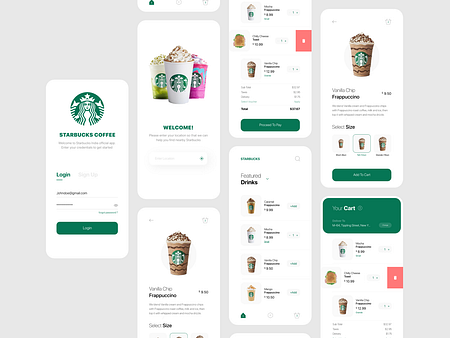 Starbucks App Concept by Sagar Sharma on Dribbble