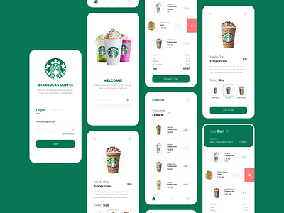 Starbucks App Concept by Sagar Sharma on Dribbble