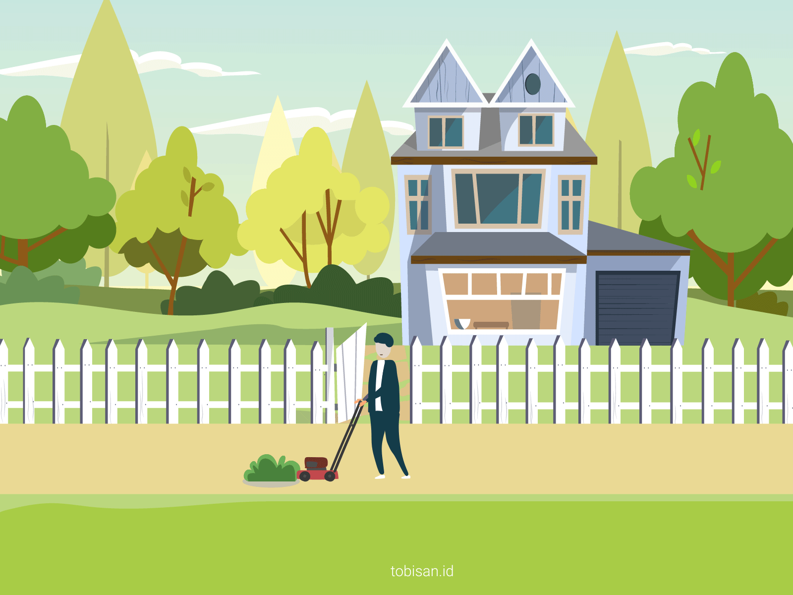 Trying Hard to cut grass by Createra Labs on Dribbble