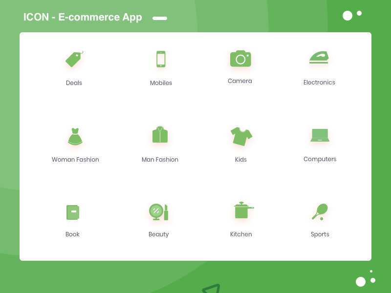 Icons E Commerce App