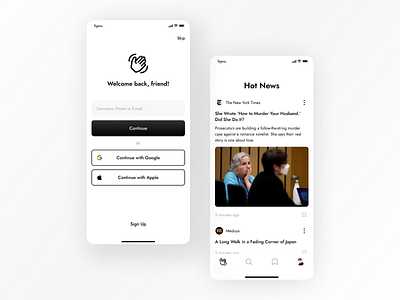 News aggregator redesign app mobile ui user experience ux