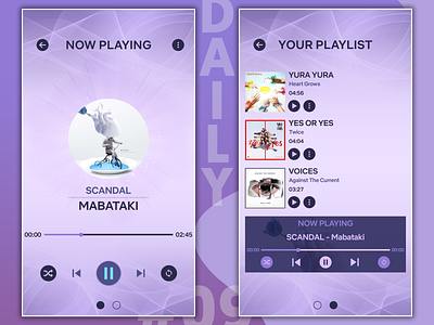 Daily UI Challenge #009 - Music Player daily 100 challenge daily ui dailyui graphic design music music app music player player ui ux web design