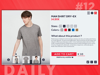 Daily Challenge #012 - E-Commerce Shop branding commerce daily 100 challenge daily ui dailyui design ecommerce graphic design shop ui ux uniqlo web design